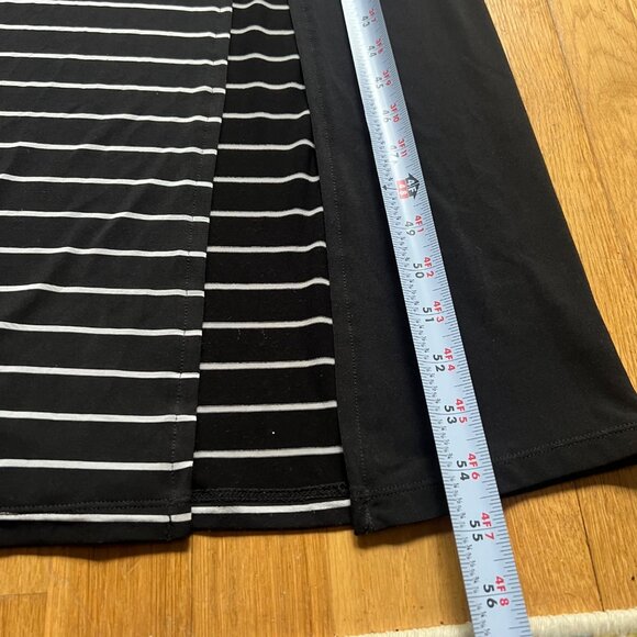 New Romantics By Free People Size M Black & White Striped Referee Maxi Dress - Picture 15 of 16